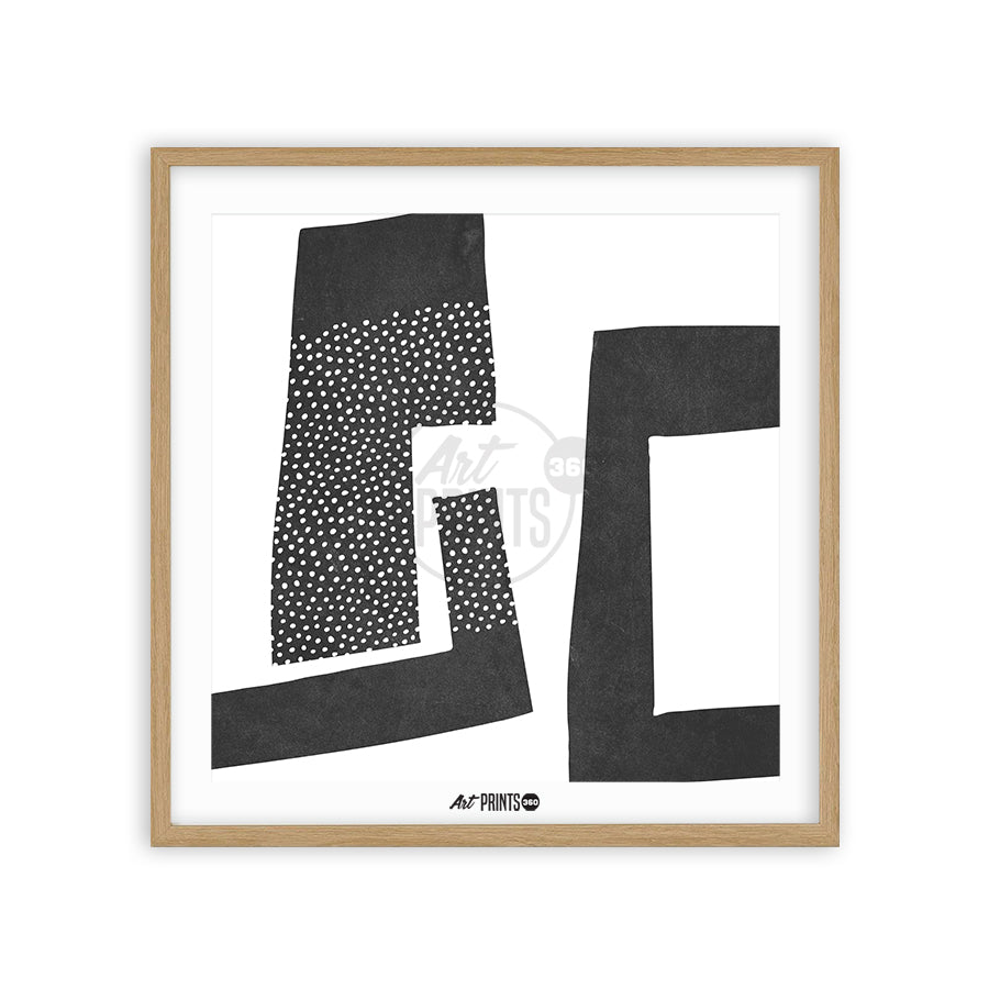 Abstract Geomatic Blocks - Minimalistic Art, Unframed Print