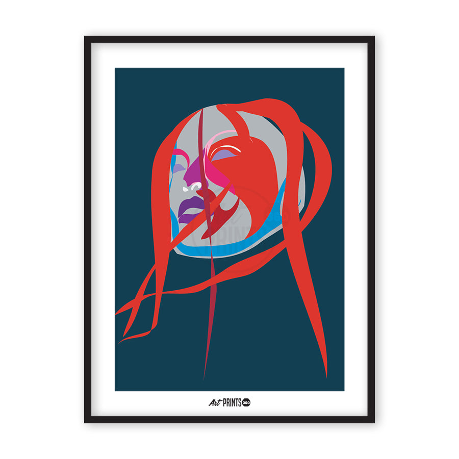 Colorful Minimalist Art - Expressive Faces, Emotions, and Mood in Bold, Vibrant Designs Reflecting Inner Feelings