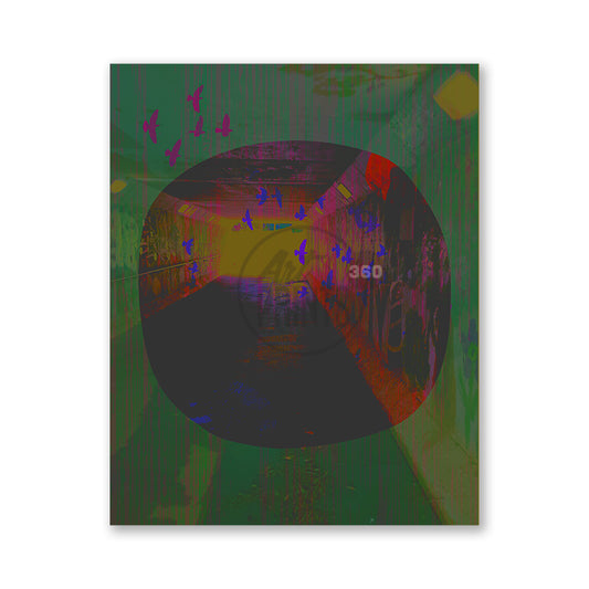 Crossing the Passage - Art Decor for for a dynamic visual for bedroom or living room space. Unframed print