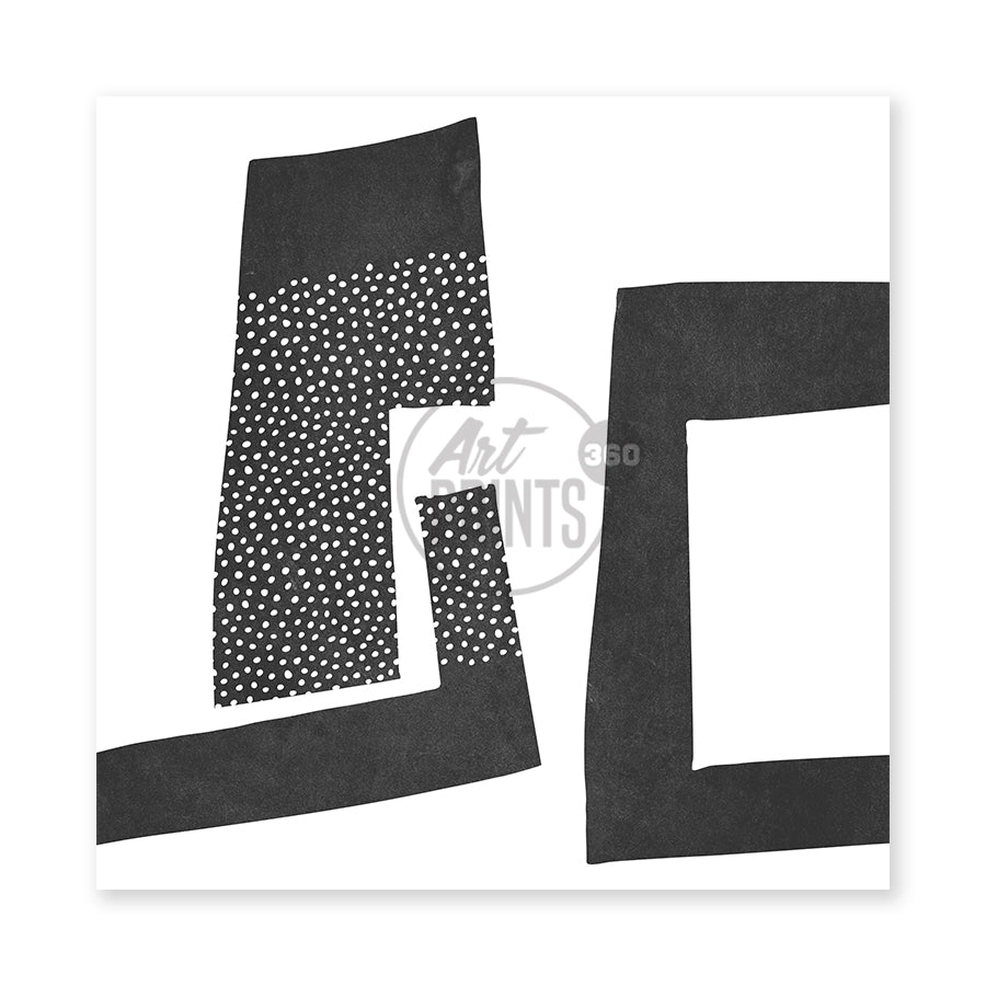 Abstract Geomatic Blocks -  Minimalistic Art, Unframed Print